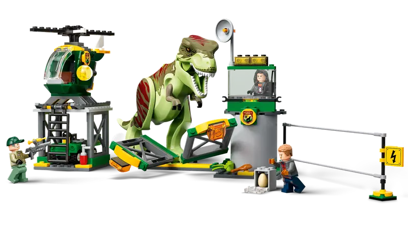 LEGO JURASSIC WORLD FUGA DEL DINOSAURIO T REX 76944 – Jugueteria