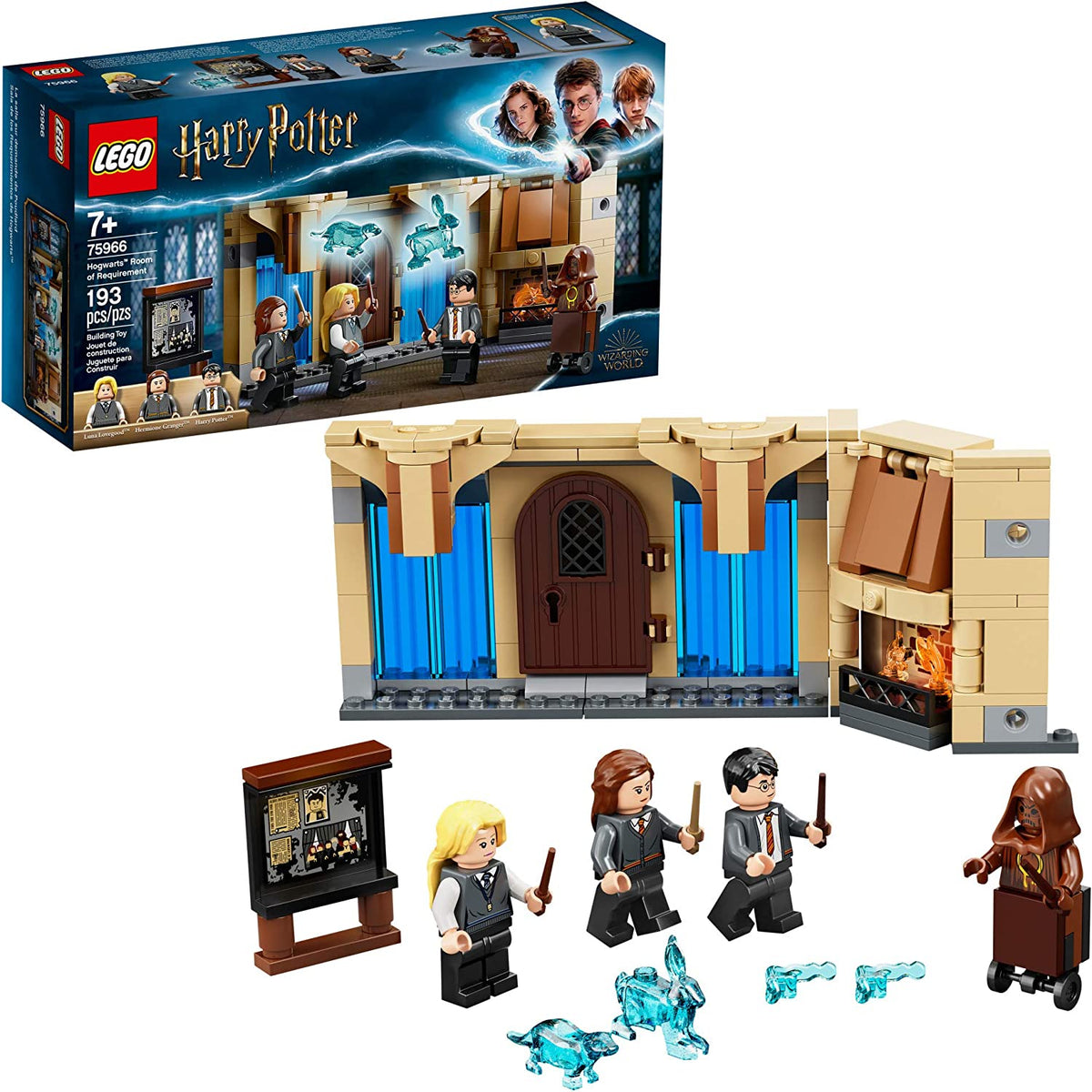 Wizarding World Harry Potter, juego de defensa contra las artes oscuras con  2 figuras exclusivas, 5 accesorios, juguetes para niños a partir de 6 años