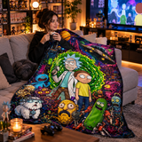 Cobija Frazada Rick y Morty