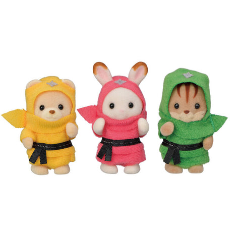 Sylvanian Families - Ninja Trio Babies (Ternurines) Exclusivo Japon