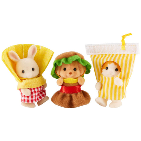 Sylvanian Families - Hamburger Trio Babies (Ternurines) Exclusivo Japon