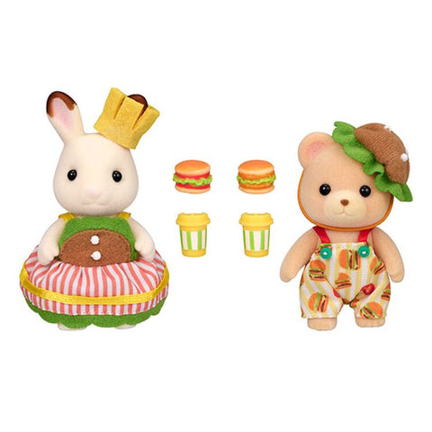 Sylvanian Families - Hamburger Pair Set (Ternurines) Exclusivo Japon