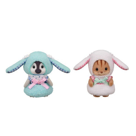 Sylvanian Families - Rabit Costume Baby Pair (Ternurines) Exclusivo Japon