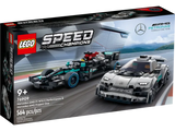 LEGO SPEED CHAMPIONS MERCEDES AMG F1 W12 E PERFORMANCE & MERCEDES AMG PROJECT ONE 76909