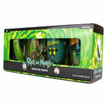 SET EXCLUSIVO DE 4 VASOS DE VIDRIO RICK AND MORTY