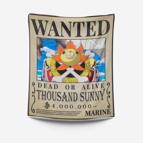 Cobija One Piece Thousand Sunny Franky Wanted Cartel Recompensa