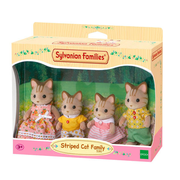 Sylvanian Families Familia Gato de Rayas (Ternurines) – Jugueteria