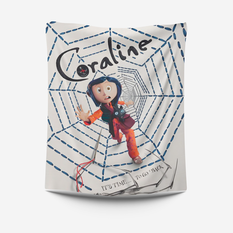 Cobija Frazada Coraline Póster Película