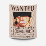 Frazada Cobija One Piece Wanted Roronoa Zoro