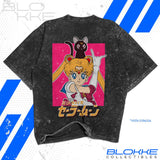 Playera Oversized Sailor Moon - Serena & Luna