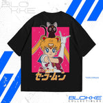 Playera Oversized Sailor Moon - Serena & Luna