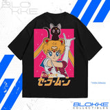 Playera Oversized Sailor Moon - Serena & Luna