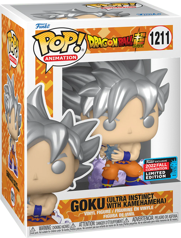Funko Pop! Animation Dragon Ball Super Goku (Ultra Instinct with Kamehameha) 2022 NYCC Exclusive 1211