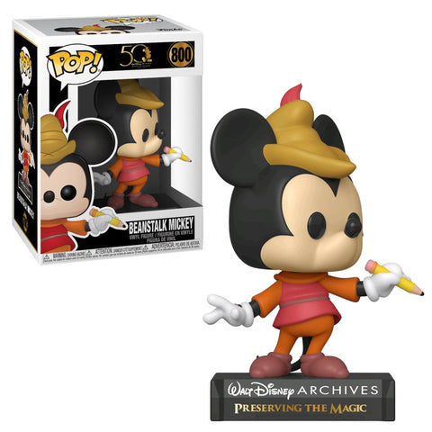 Funko Pop! Archivos de Walt Disney  50 Aniversario Beanstalk Mickey Mouse  800