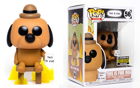 Funko Pop! This Is Fine This Is Fine Dog 56 Exclusive