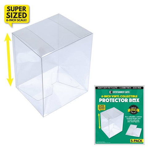 Caja protectora plegable de vinilo coleccionable de 6.0 in, paquete de 5