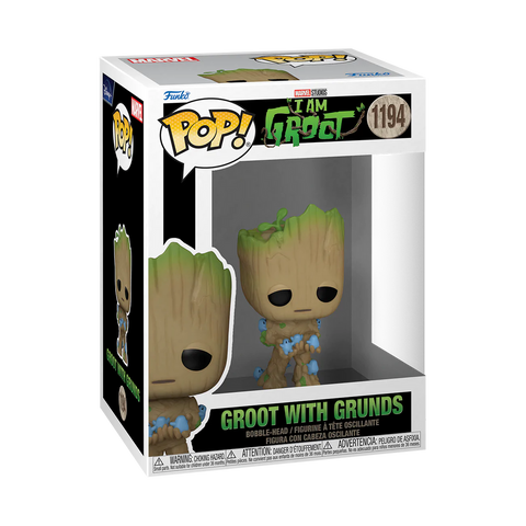Funko Pop Marvel: Yo Soy Groot - Groot Con Grunds 1194