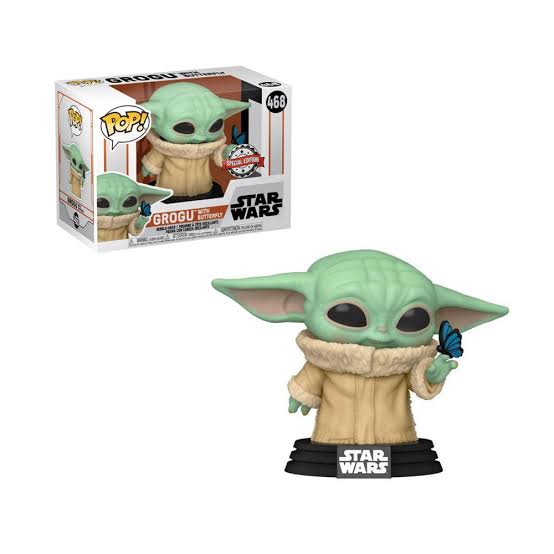 Funko Pop! Star Wars - Grogu With Butterfly #468 Gamestop Exclusive - Pops Portal Funko Pop! Star Wars - Grogu With Butterfly #468 Gamestop Exclusive - Pops Portal