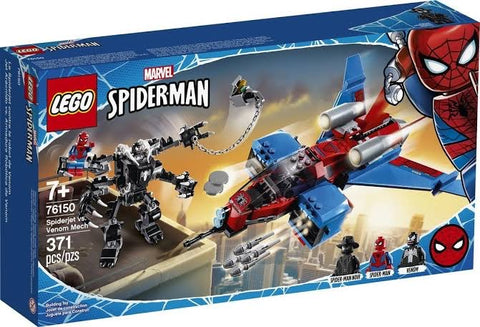 LEGO Marvel Spider-Man Jet Arácnido vs. Armadura Robótica de Venom 76150