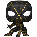 Funko Pop! Marvel Spiderman No Way Home Spiderman Traje Negro y Dorado 911