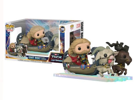 Funko Pop! Rides - Thor 4: Love and Thunder Thor Toothgnasher & Toothgrinder with Goat Boat 290