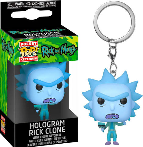 Pocket Pop! Keychain Rick and Morty Hologram Rick Clone