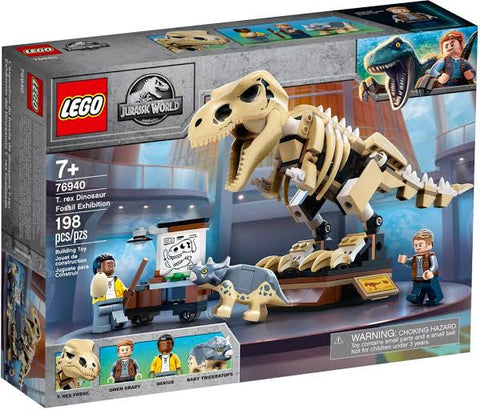 Lego Jurassic World Exposición del Dinosaurio T rex Fosilizado 76940