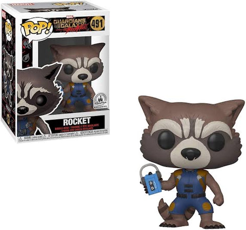 Funko Pop! Marvel Guardians of The Galaxy Mision Breakout - Rocket 491 Disney Parks Exclusive