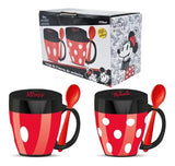 Set Tazas Mickey Y Minnie Mouse