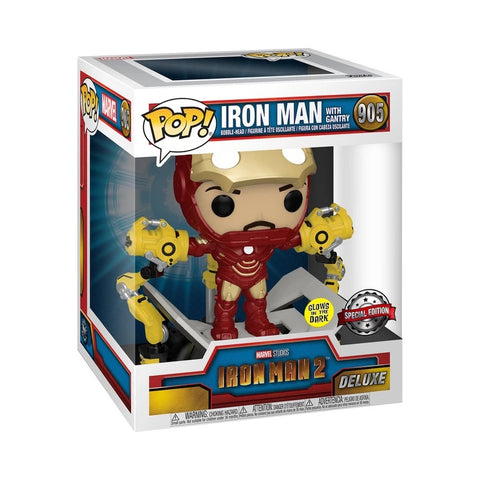 Funko Pop! Marvel Iron Man 2 Deluxe Iron Man Mark IV Special Edition Glows in the Dark 905