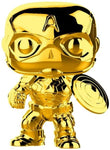 Funko Pop! Marvel 10 Años Gold Chrome Captain America 377