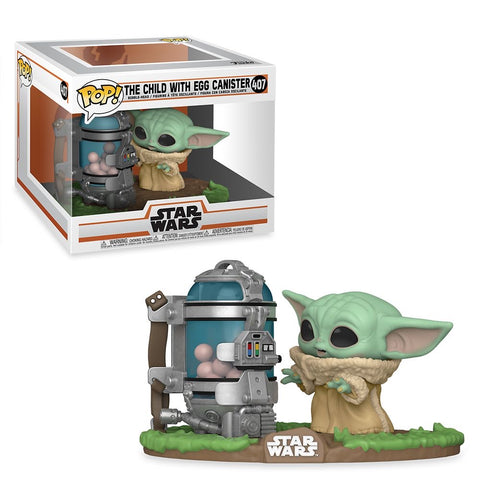 Funko Pop! Star Wars The Mandalorian The Child Baby Yoda with Egg Canister Deluxe 407