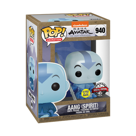 Funko Pop! Nickelodeon Avatar Aang Espiritu Special Edition Glows in the Dark 940