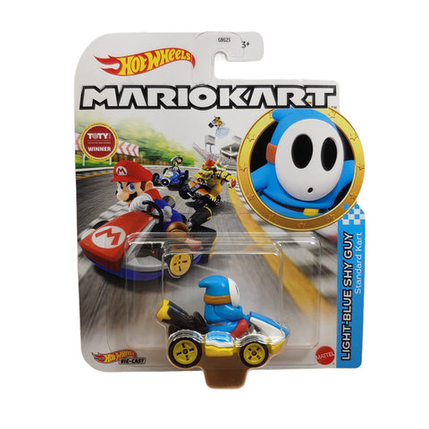 Hot Wheels Mario Kart Light Blue Shy Guy Standard Kart